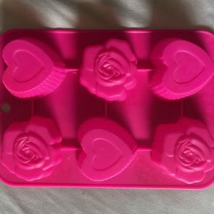Rose & Heart Silicone Mold